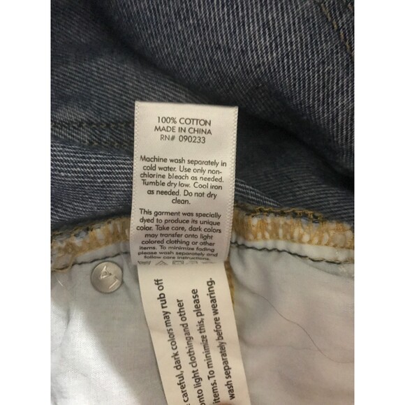 PacSun Size 25 Blue Denim Cotton Full Front Zipper Raw Hem Mini Skirt Pockets - Picture 10 of 10